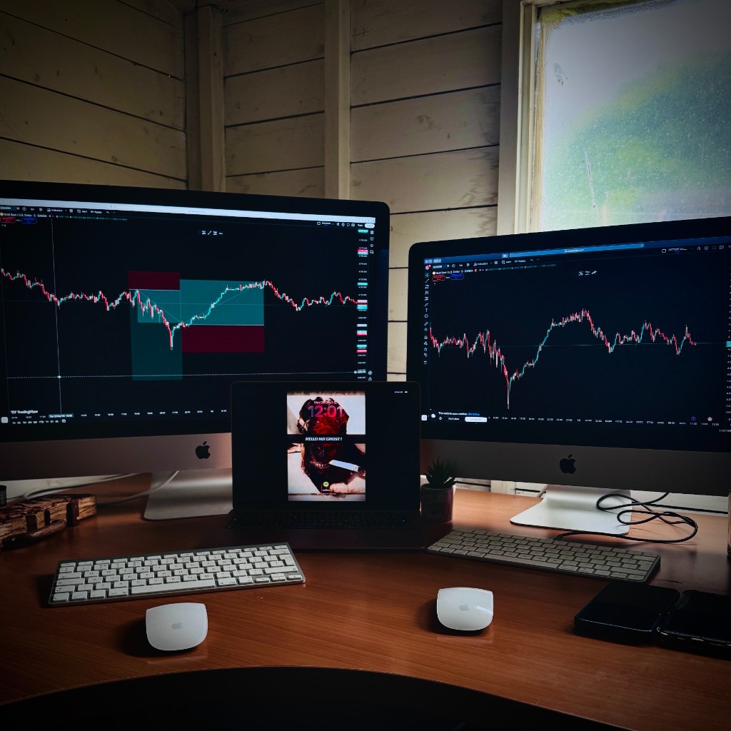 @bettercallmeghost trading desk — dual charts